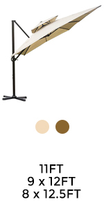 Outdoor Market Umbrella with Sand Anchor and Carrying Bag, Portable Patio and Beach Umbrella with Anchor