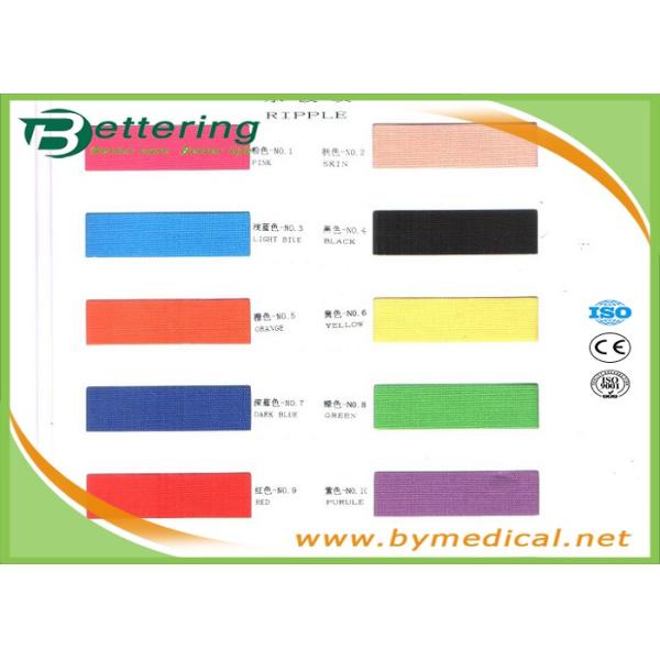 Elastic Athletic Kinesiology Physiotherapy Tape , Colored Kinesiology Tape Knee Support