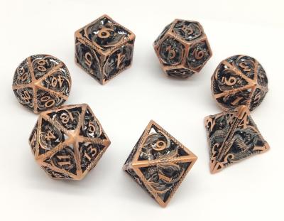 Portable Odorless Small Dice Set , Zinc Alloy Tiny Polyhedral Dice