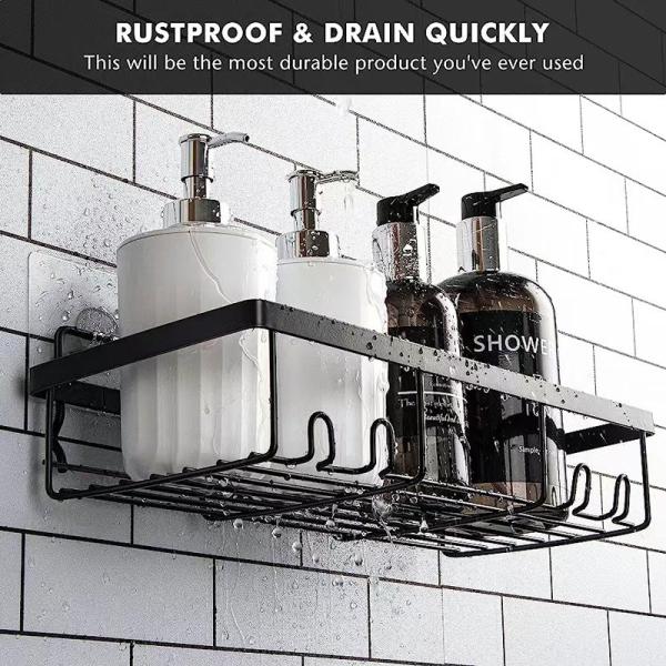 Home Farmhouse Wall Inside Organization and Storage Decor Accessories Shower Caddy Shelf Organizer Rack