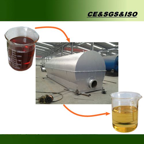100000 кг отработанного моторного масла для переработки в бензин Дизельное оборудование для дистилляции базового масла