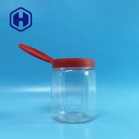 Flip Top Hexagonal Clear CHOIENT les pots en plastique pour les sels 660ml de Bath