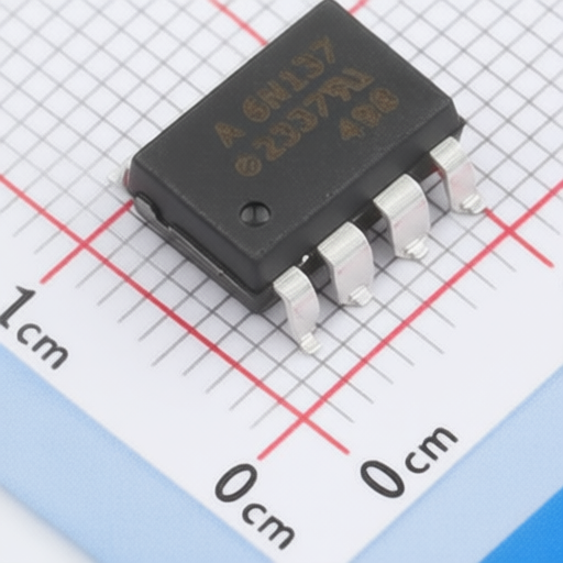 Broadcom 6N137-500E featuring GaAsP LED and Schottky clamped transistor output for circuit isolation