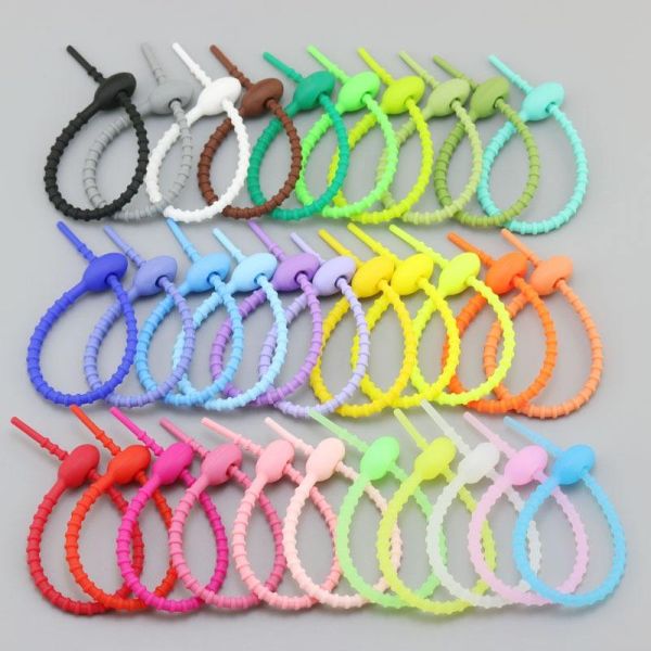 Stretchable Soft Keychain Rope DIY Toy Pendant Silicone Rope Multi Purpose Flexible Tie