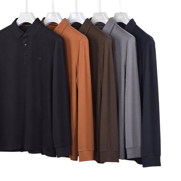 Impresión de logotipo personalizado de camisetas y polos masculinos originales con un color sencillo esencial