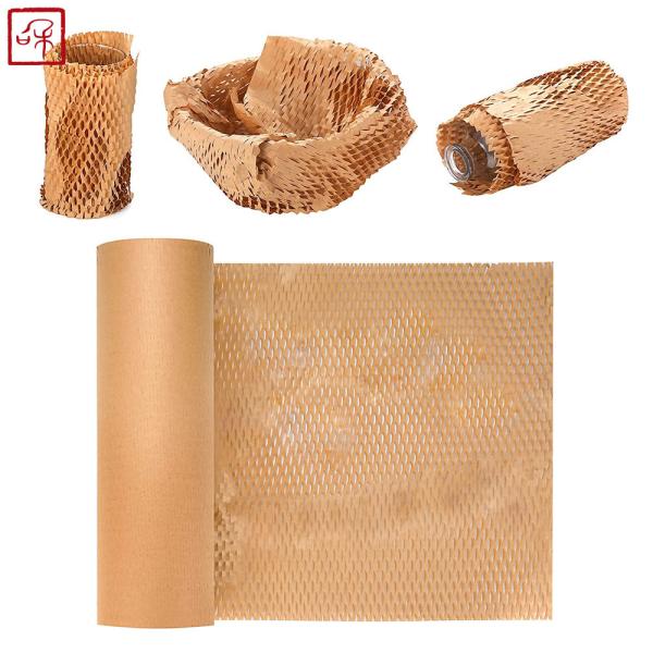 Пульпа 45CM*30M бамбуковая повторно использовала бумагу сота материалов для упаковки коробки вина