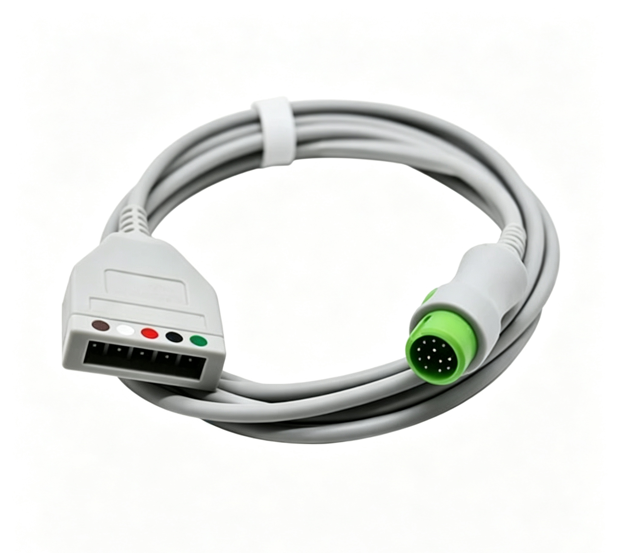 12 Pin ECG Cables And Leadwires 5 Lead Mindray ECG Cable 2.4m For MidrayT5