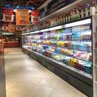 Caso de mostra refrigerado do vegetal de fruto, armário de exposição 830L refrigerado supermercado