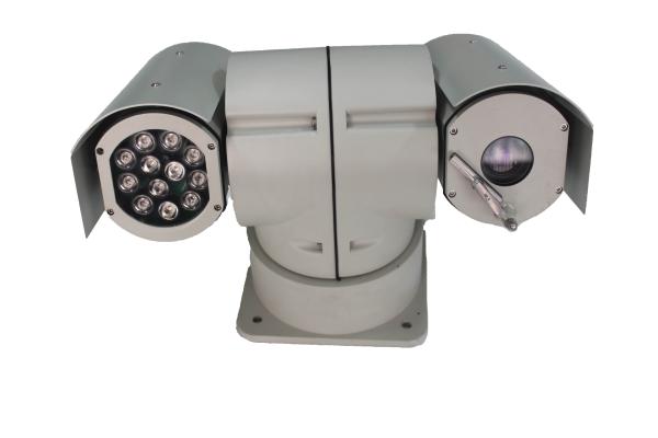 Rugged high speed IR Night Vision Police car mounted outdoor PTZ Camera