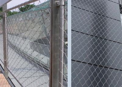 Size Customized Ferrule Wire Rope Mesh , Lightweight Stainless Steel Webnet