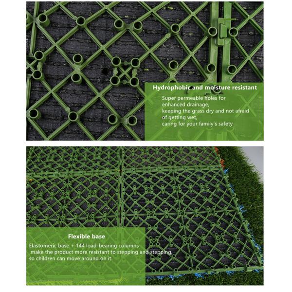 Indoor And Outdoor Artificial Turf Grass Balcony Garden Pet Carpet Lawn With Drainage Holes