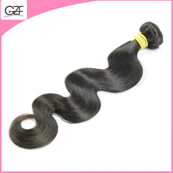 Double Drawn Full End Body Wave Natural Color Top Quality Malaysian Virgin Hair Water Wave