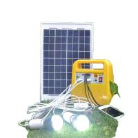 Sistemas de iluminação solar DC 18V 200lm Controle remoto Gerador solar portátil pequeno