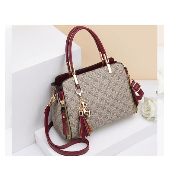 Stylish new 2019 mom bag single shoulder middle-aged lady versatile cross-body bag PU leather large capacity handbags