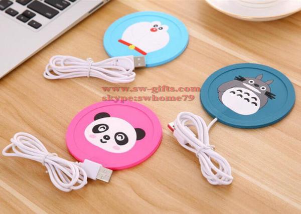 New Cartoon 5V USB Warmer Silicone Heat Heater for Milk Tea Coffee Mug Hot Drinks Beverage Cup Mat Pad best gift