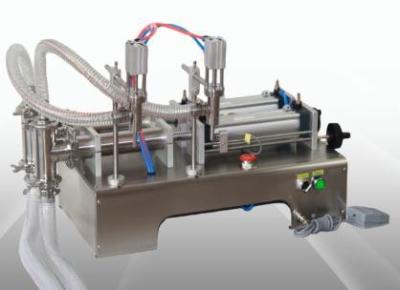 Double Head 2500ml 75KG Semi Automatic Liquid Filling Machine Water Bottle