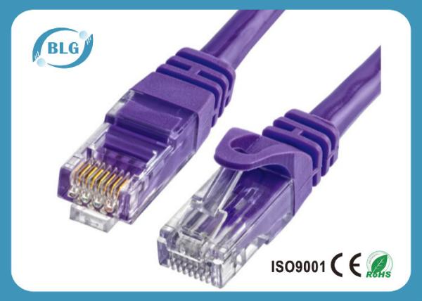 Stranded 30AWG UTP Patch Cord , Cat6 Ethernet Patch Cable For Computer
