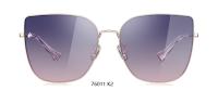 Los marcos metálicos no polarizaron las gafas de sol 76011 K2 Cat Eye For Women