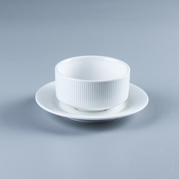 Drizzle Relief Ceramic Dinnerware Set 20Pcs For Hotel Wedding