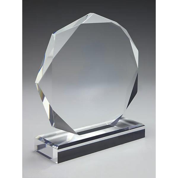 7'' Diameter Custom Made Acrylic Award Diamond Shape For Recognition Achievement