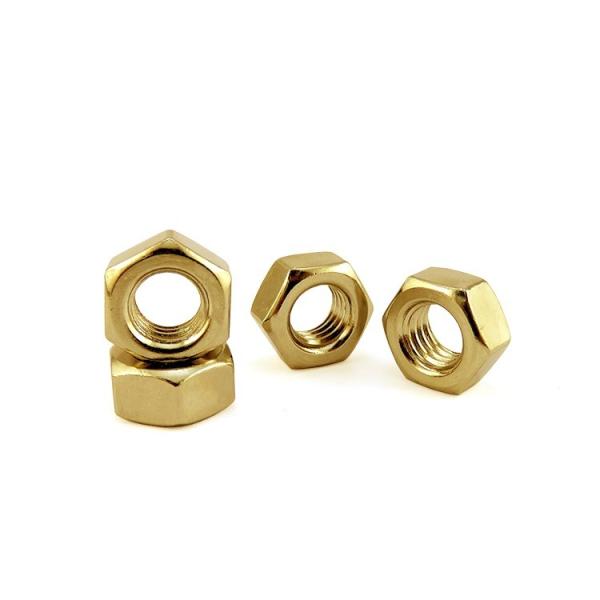 Fios métricos M10 Hex Nut de cobre Hex Nut de alta precisão para indústria pesada