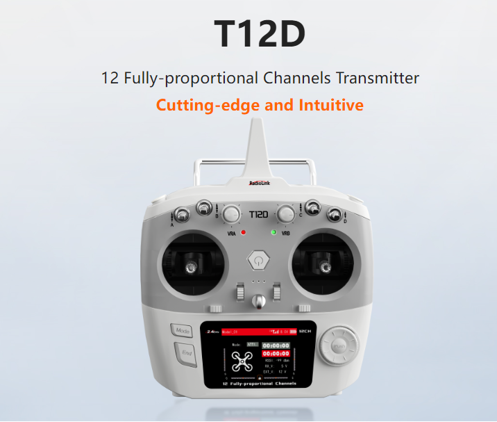 Radiolink T12D Fully-proportional Channels Transmitter With Receiver RF Remote Control Radio Long-range Modules Supported