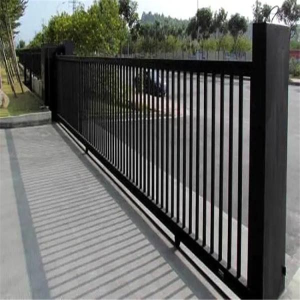 Home Decorative Picket Fencing Black Wrought Iron Steel