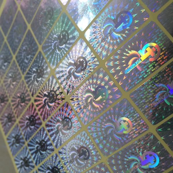 Warranty Custom Made Tamper Proof Hologram Sticker, hot stamping foil counterfeit security holographic 3d laser stickers
