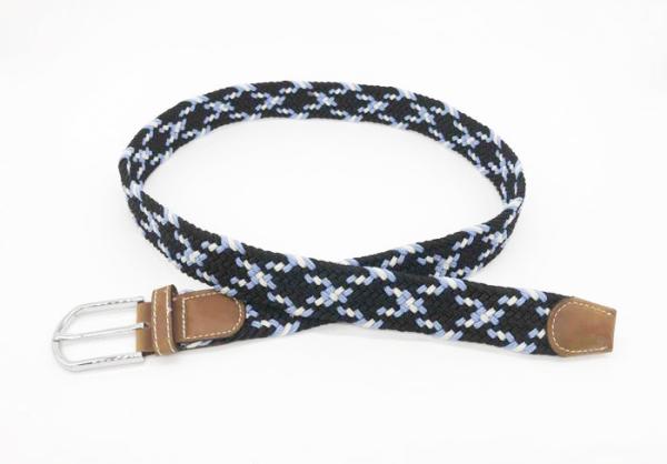 Correias elásticas trançadas para mulheres e homens, estiramento multicolorido correia tecida com Pin Buckle