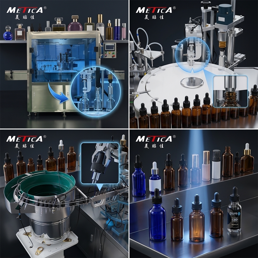 220V Vacuum Liquid Filling Machine , 1.5kw Low Medium Viscosity Liquid Bottling