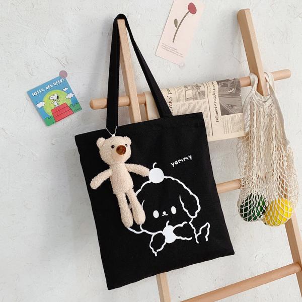 Travel Organic Cotton Shopping Totes Silk Printing Logo
