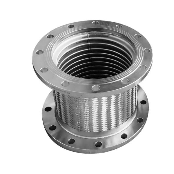 Flange Connection Ss304 Stainless Steel  Braided Flexible Metal Hose