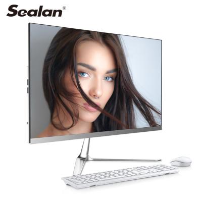 PC branco todo da cor 23.8inch em um PC do jogo do núcleo I5 AIO