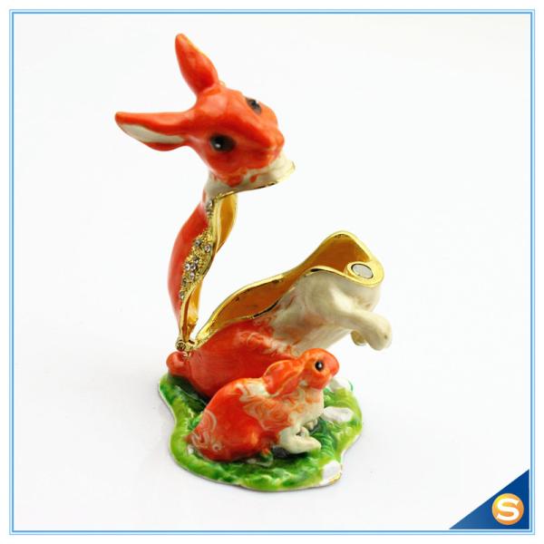 Handmade Lovely Rabbit Trinket Box For Decorative Jewelry Box SCJ596