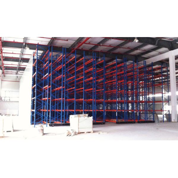 Electric Mobile Rack Rail-Guided Ground Track Guidance Closed Type  Electric Powered Motorized Mobile Heavy Duty Pallet Racking