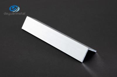 6063 Aluminum Angle Profiles 2.5m Length Matt Silver Mill Finish