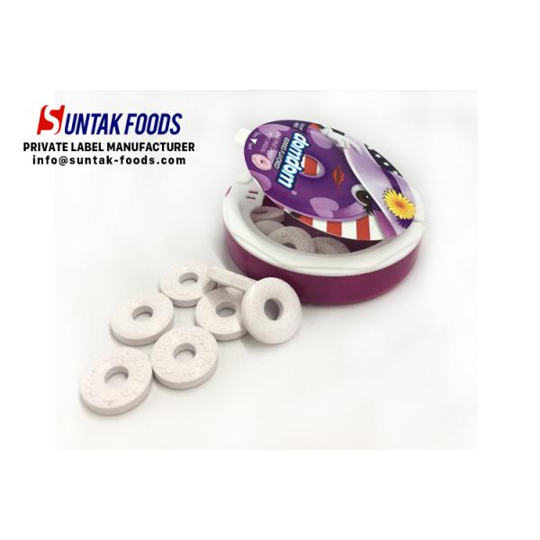 Milk Flavor Compressed Dextrose Candy Assorted Fruit Sweets SEDEX