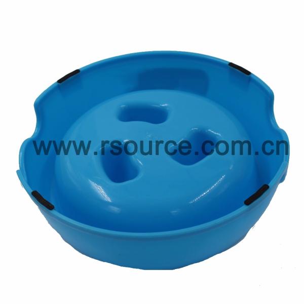 High Quality Eco Friendly Anti Skid Natural Straw Plastic slow feed dog bowl Dog Bowl