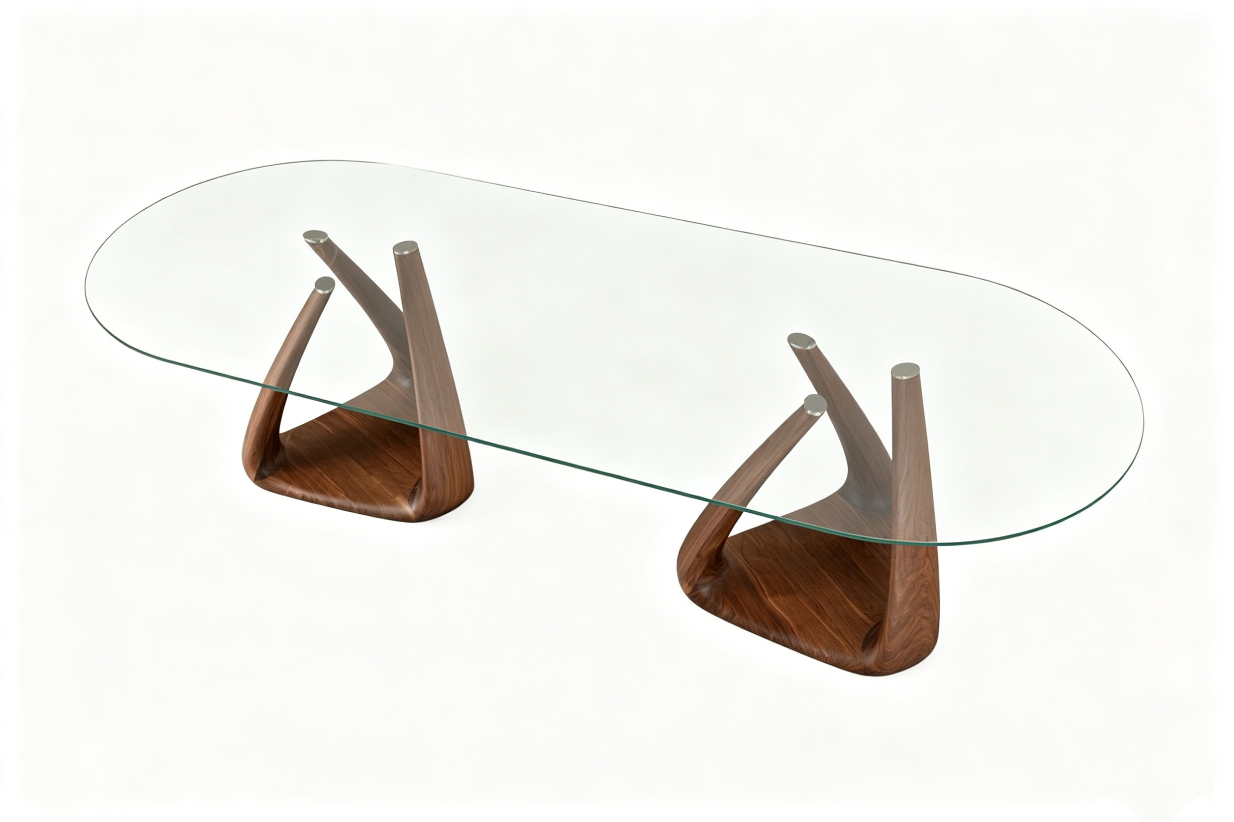 European Style Tempered Glass Rectangular Dining Table Modern Minimalist Table for Living Room Restaurant Hotel