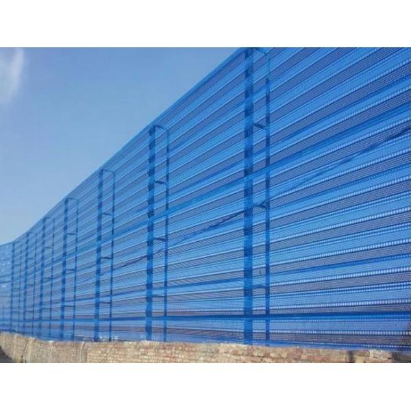 Galvanized Three Peak Anti Wind Dust Net Mesh Perforated Metal Screen Wall