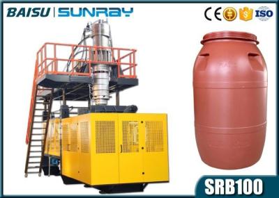 200 Litre Blue HDPE Barrel / Plastic Drum Making Machine 95KW SRB120A
