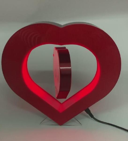 led light red magnetic levitation photo frame display stand ,floating picture frame display racks