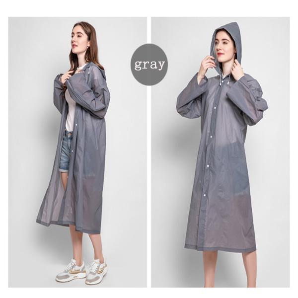 Reusable Biodegradable Rainwear Adult Women's Waterproof Raincoat for Outdoor Activities
