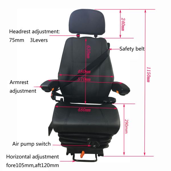 Электрическая насосная воздушная подвеска оборудование угольной шахты сиденье машиностроительное транспортное средство