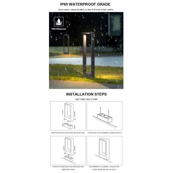IP65 3000K Outdoor Waterproof LED Garden Lights Environmental Friendly