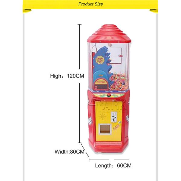 Out Chupa Chup Vending Game Machine Coin Operated 510*410*1460 MM