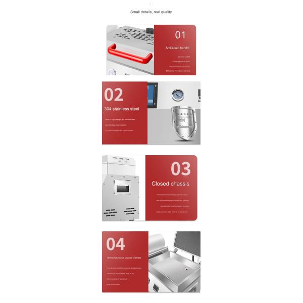 Food Fresh Meat Vacuum Skin Packaging Machine 220V/50HZ Food Tray Sealing Machine 36 KG