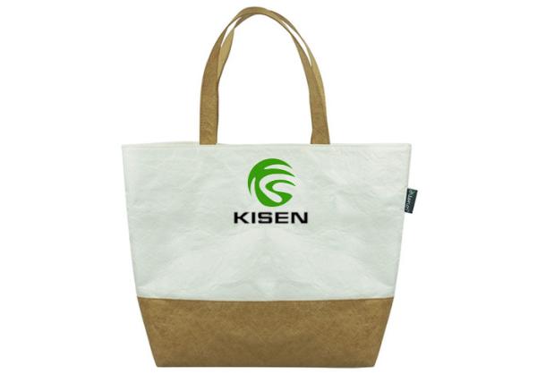 Contrast Color Tyvek Shopping Bag Large Capacity Recycled Customized Logo