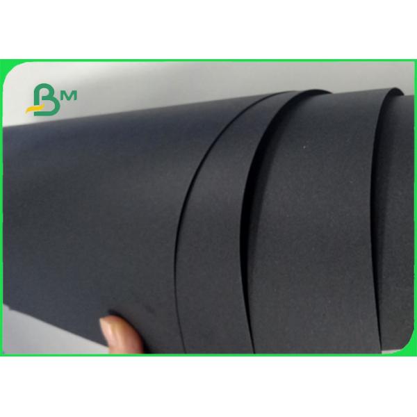 350gr 400gr Wood / Recycle Pulp Stable No Fading Black Cardboard For High - Grade Box