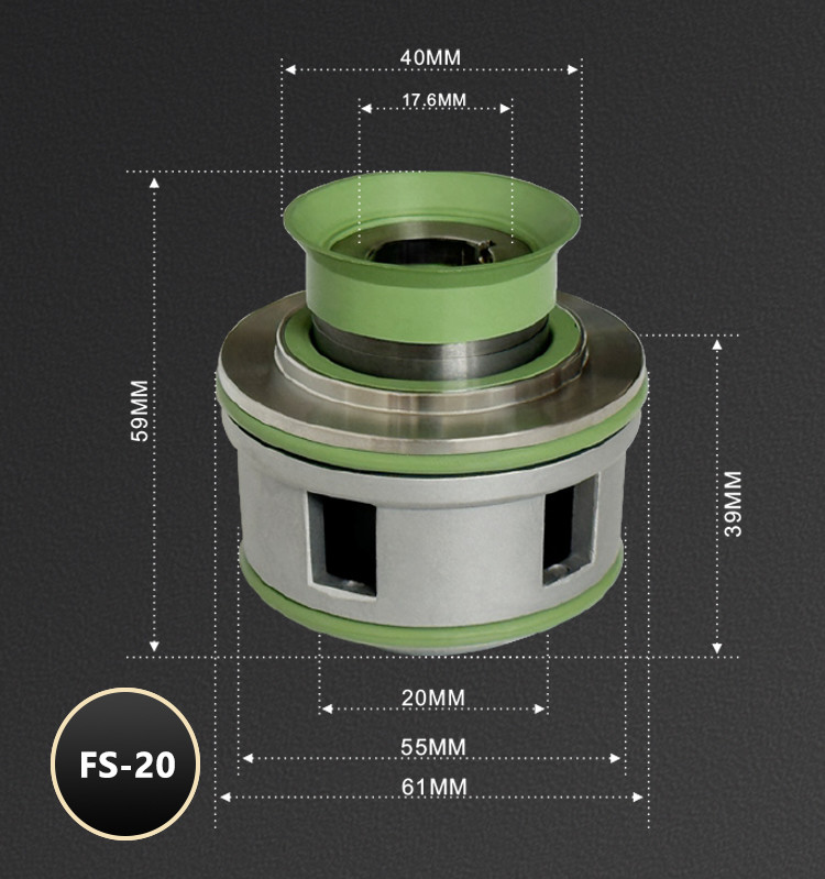 BERGMAN Заменить Flygt Pump Seal 7699430 FS-20mm 2610 2620 2630 4610 4620 Металлический картон механическая печать
